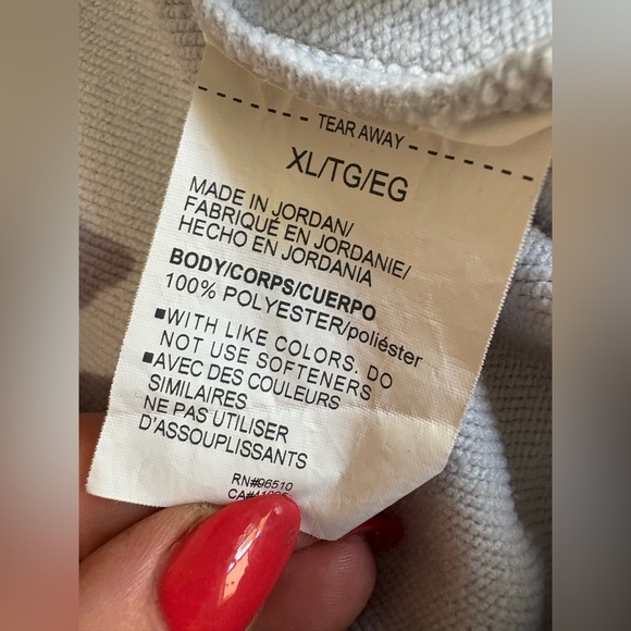 Under Armour tech terry hoodie light grey size XL women’s - Picture 8 of 12